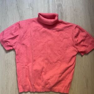 Pink turtle neck top